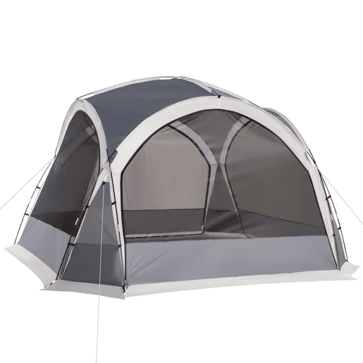 Outsunny Abrigo de Campismo para 3-4 Pessoas com 4 Telas Mosquiteiras 2 Painéis de Tecido Oxford e Bolsa de Transporte para Campismo Viagens 350x350x230 cm Cinza