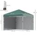 Carpa Plegable Acero, Tela Oxford Outsunny Carpa Plegable Acero, Tela Oxford Outsunny Verde