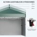 Carpa Plegable Acero, Tela Oxford Outsunny Carpa Plegable Acero, Tela Oxford Outsunny Verde
