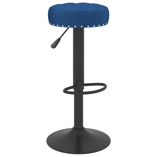 vidaXL Bancos de bar 2 pcs veludo azul