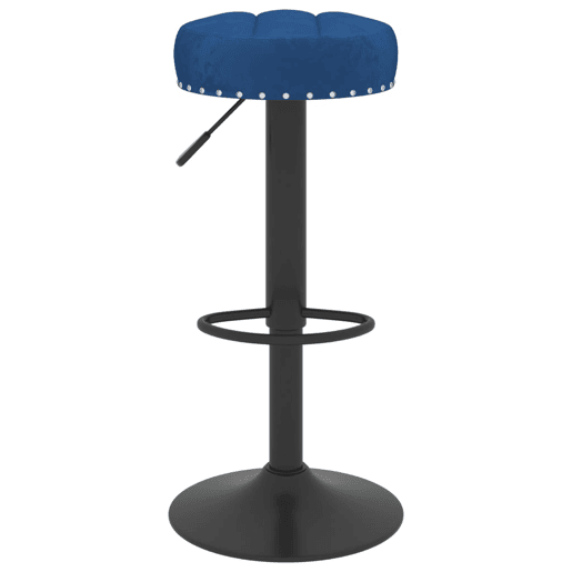 vidaXL Bancos de bar 2 pcs veludo azul