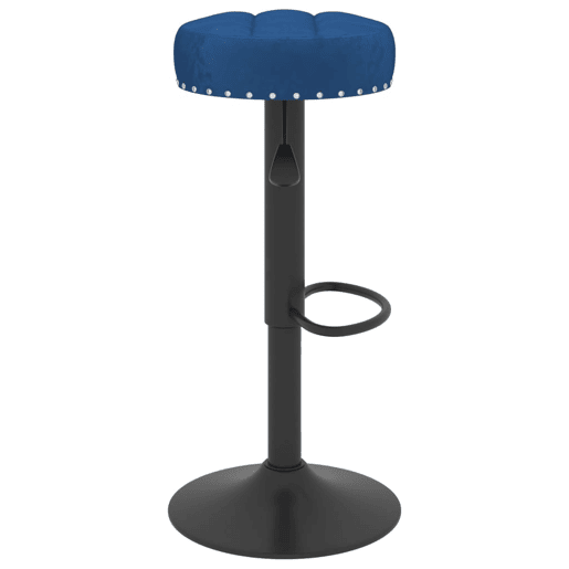 vidaXL Bancos de bar 2 pcs veludo azul