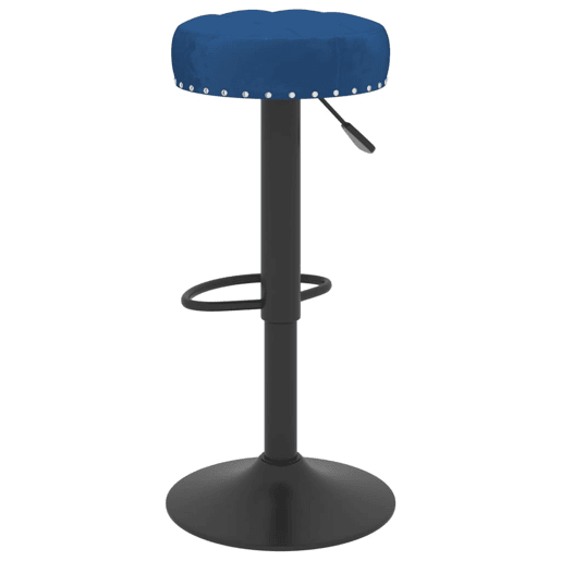 vidaXL Bancos de bar 2 pcs veludo azul