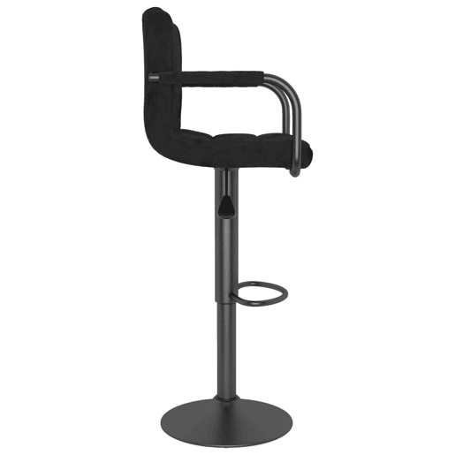 vidaXL Bancos de bar 2 pcs veludo preto