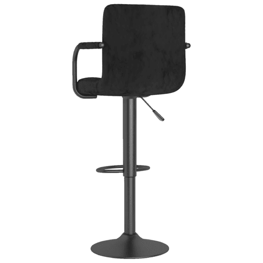 vidaXL Bancos de bar 2 pcs veludo preto