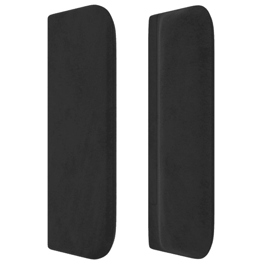 vidaXL Cabeceira de cama c abas veludo 103x16x7888 cm preto vidaXL Cabeceira de cama c abas veludo 103x16x7888 cm preto