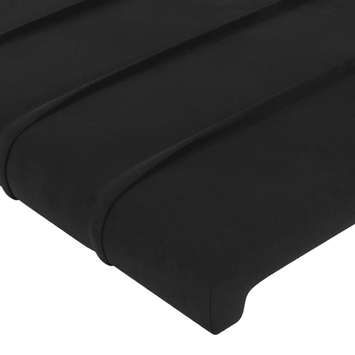 vidaXL Cabeceira de cama c abas veludo 103x16x7888 cm preto vidaXL Cabeceira de cama c abas veludo 103x16x7888 cm preto