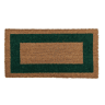 Arquiservi - Capacho de coco antiderrapante com borda Verde 70 x 120 cm