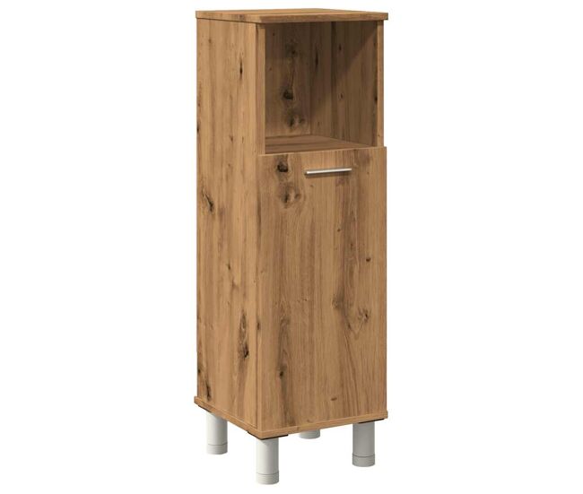 Vidaxl armario de baño madera contrachapada roble artisan 30x30x95 cm