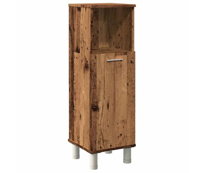 Vidaxl armario de baño madera contrachapada envejecida 30x30x95 cm