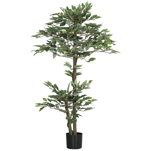 Outsunny Planta Artificial Ficus 150 cm Planta Artificial com 1008 Folhas Musgo e Vaso Planta Artificial Decorativa para Interior e Exterior Casa Sala de Estar Escritório Verde Outsunny Planta Artificial Ficus 150 cm Planta Artificial com 1008 Folhas Musgo e Vaso Planta Artificial Decorativa para Interior e Exterior Casa Sala de Estar Escritório Verde