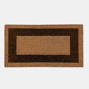 Arquiservi - Capacho de coco antiderrapante com borda Marrom 45 x 80 cm