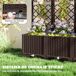 Jardinera con Enrejado PP Outsunny, terraza y jardín - jardinería Jardinera con Enrejado PP Outsunny, terraza y jardín - jardinería Marrón