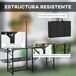 Armario de Camping Aluminio, Acero Outsunny Armario de Camping Aluminio, Acero Outsunny Negro