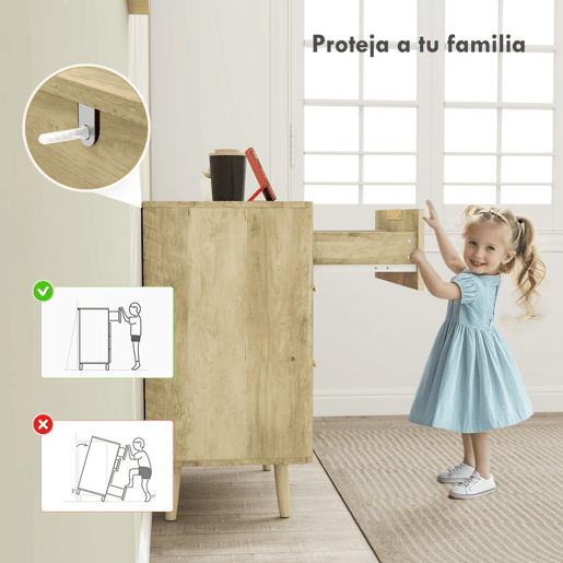 HOMCOM Cómoda com 6 Gavetas para Dormitório Cómoda com Frentes das Gavetas Estriadas e Pés de Madeira Cómoda para Sala ou Corredor 120x40x76 cm Madeira