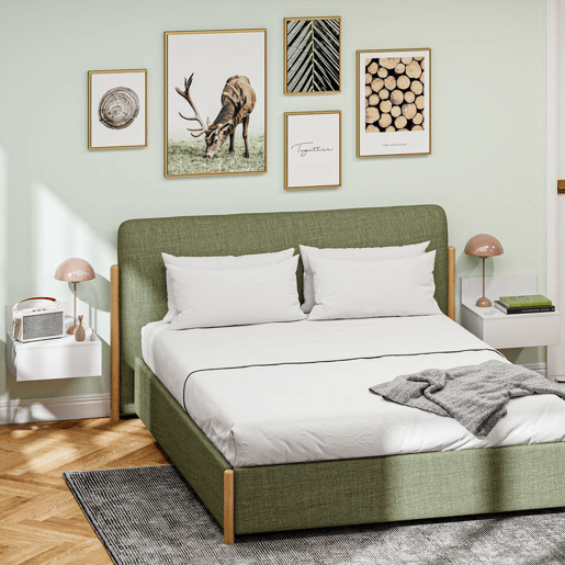 HOMCOM 2 Mesas de Cabeceira Flutuante Conjunto de 2 Mesas de Cabeceira de Parede com Gaveta de Armazenamento para Dormitório 43x36,5x30,5 cm Branco