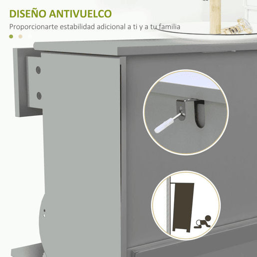HOMCOM Sapateira Móvel Sapateira Estreita com 2 Portas e 1 Gaveta para 8 Pares de Sapatos para Entrada Corredor 60x23,5x98,5 cm Cinzento