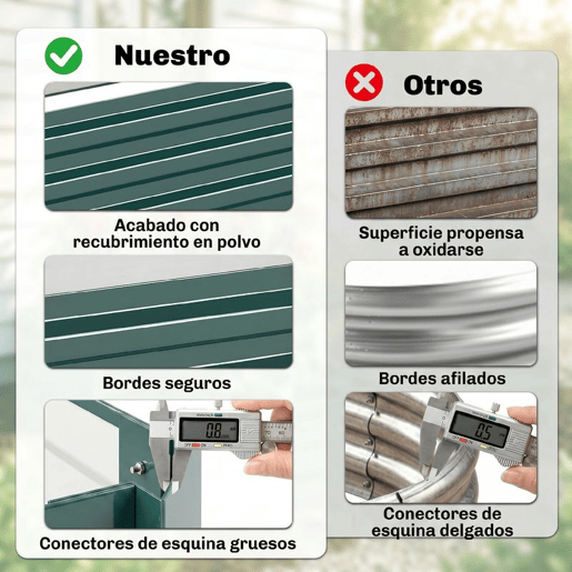 Outsunny Floreira Exterior Grande Retangular em Aço Galvanizado, Horta Urbana para Plantas, Vaso Grande Exterior com Base Aberta, Resistente às Intempéries, 241x90,5x30 cm, Verde