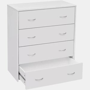 Aparador aparador armário console com 4 gavetas 71 cm branco 4402003