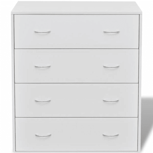 Aparador aparador armário console com 4 gavetas 71 cm branco 4402003