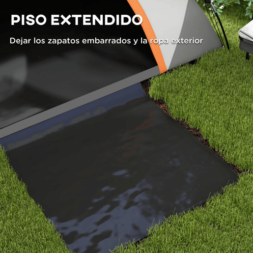 Outsunny Tenda de Campismo para 1-2 Pessoas Tenda de Campismo Dobrável com Janela e Bolsa de Transporte Impermeável 3000 mm 210x150x110 cm Laranja