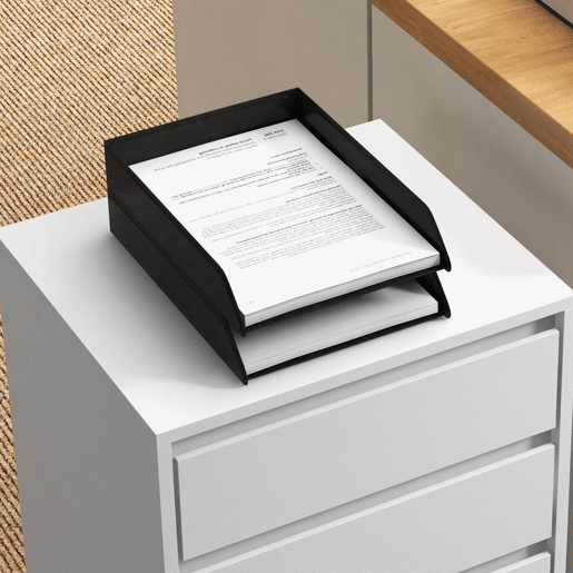 HOMCOM Bloco de Gavetas de Escritório com 4 Gavetas Bloco de Gavetas para Secretária com Rodas Arquivador Móvel para Estudo 46x40x65 cm Branco