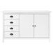 Aparador Cómoda Cómoda Mueble Almacenamiento Aparador Cómoda Cómoda Mueble Almacenamiento Blanco