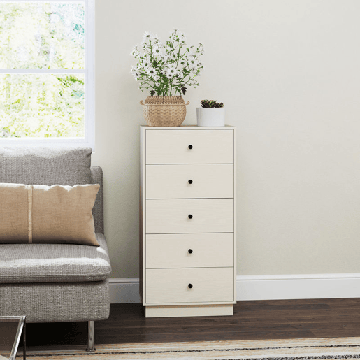 HOMCOM Cómoda com 5 Gavetas Cómoda de Quarto Estreita com Anti-Tombo Gaveteiro Alto para Sala de Estar Corredor 47x29x95 cm Branco HOMCOM Cómoda com 5 Gavetas Cómoda de Quarto Estreita com Anti-Tombo Gaveteiro Alto para Sala de Estar Corredor 47x29x95 cm Branco