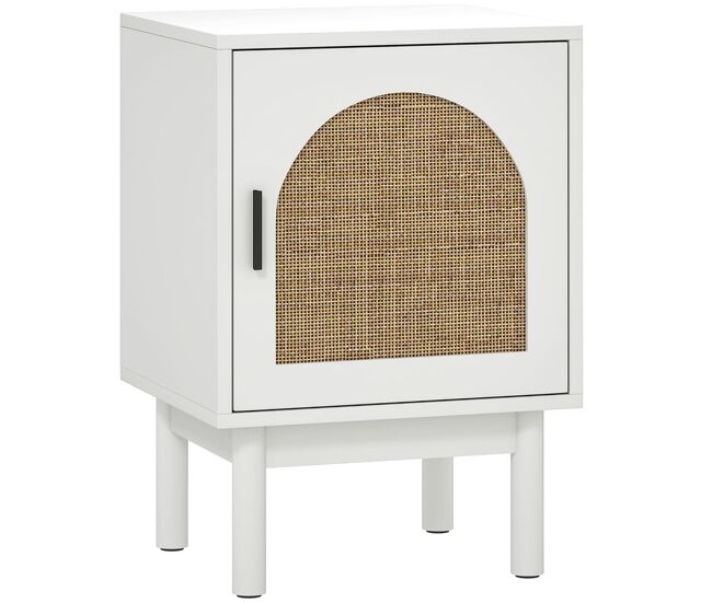 Mesita de Noche MDF, Ratán HOMCOM, hogar - muebles de dormitorio 40