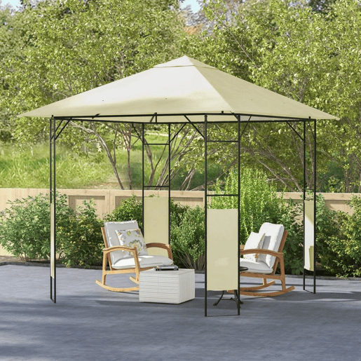 Outsunny Conjunto de Pérgola de Jardim 3x3x2,6 m e Teto de Reposição 3x3 m com Orifícios de Drenagem para Pátio Terraço Creme e Laranja Outsunny Conjunto de Pérgola de Jardim 3x3x2,6 m e Teto de Reposição 3x3 m com Orifícios de Drenagem para Pátio Terraço Creme e Laranja