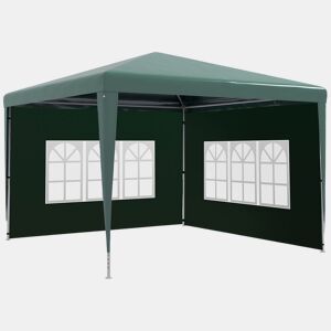 Outsunny Conjunto de Tenda Inclui 1 Tenda de Jardim 3x3 m Anti-UV Impermeável e 2 Paredes Laterais 3x2 m para Tenda 3x3 m e 3x6 m para Terraço Exterior Pátio Verde