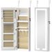 Espejo Joyero MDF, Vidrio HOMCOM Espejo Joyero MDF, Vidrio HOMCOM Blanco