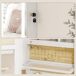 Espejo Joyero MDF, Vidrio HOMCOM Espejo Joyero MDF, Vidrio HOMCOM Blanco