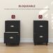 Cajonera de Oficina MDF HOMCOM, oficina - muebles de oficina Cajonera de Oficina MDF HOMCOM, oficina - muebles de oficina Negro