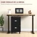 Cajonera de Oficina MDF HOMCOM, oficina - muebles de oficina Cajonera de Oficina MDF HOMCOM, oficina - muebles de oficina Negro