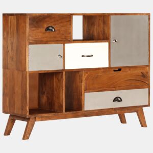 Aparador aparador console armário unidade de armazenamento 115 cm madeira de acácia maciça 4402175