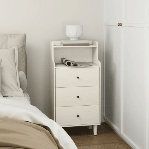 HOMCOM Cómoda com 3 Gavetas Cómoda de Quarto Estreita com Prateleiras Abertas Anti-Tombo Gaveteiro Alto para Sala de Estar Corredor 47x29x95 cm Branco Acinzentado HOMCOM Cómoda com 3 Gavetas Cómoda de Quarto Estreita com Prateleiras Abertas Anti-Tombo Gaveteiro Alto para Sala de Estar Corredor 47x29x95 cm Branco Acinzentado