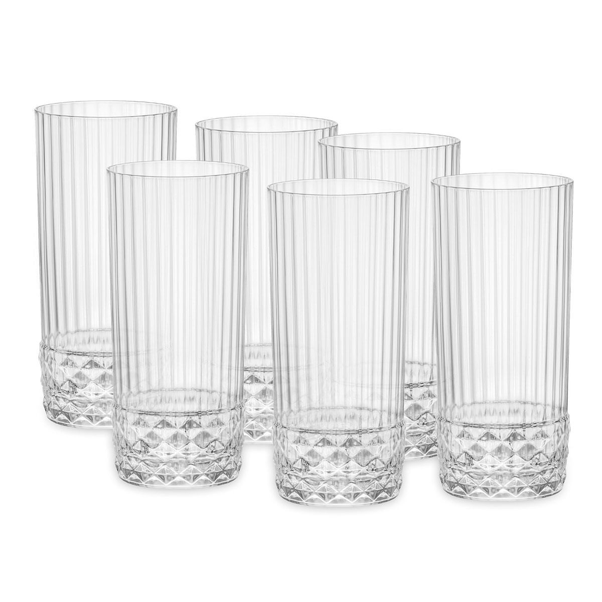 Pack de 6 vasos America 20's Bormioli