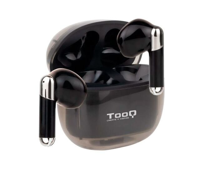 Auriculares inalámbricos tooq onyx tqbwh-0054b con estuche de carga negro
