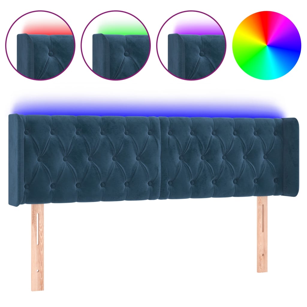 Cabecero Con Led 163 Azul