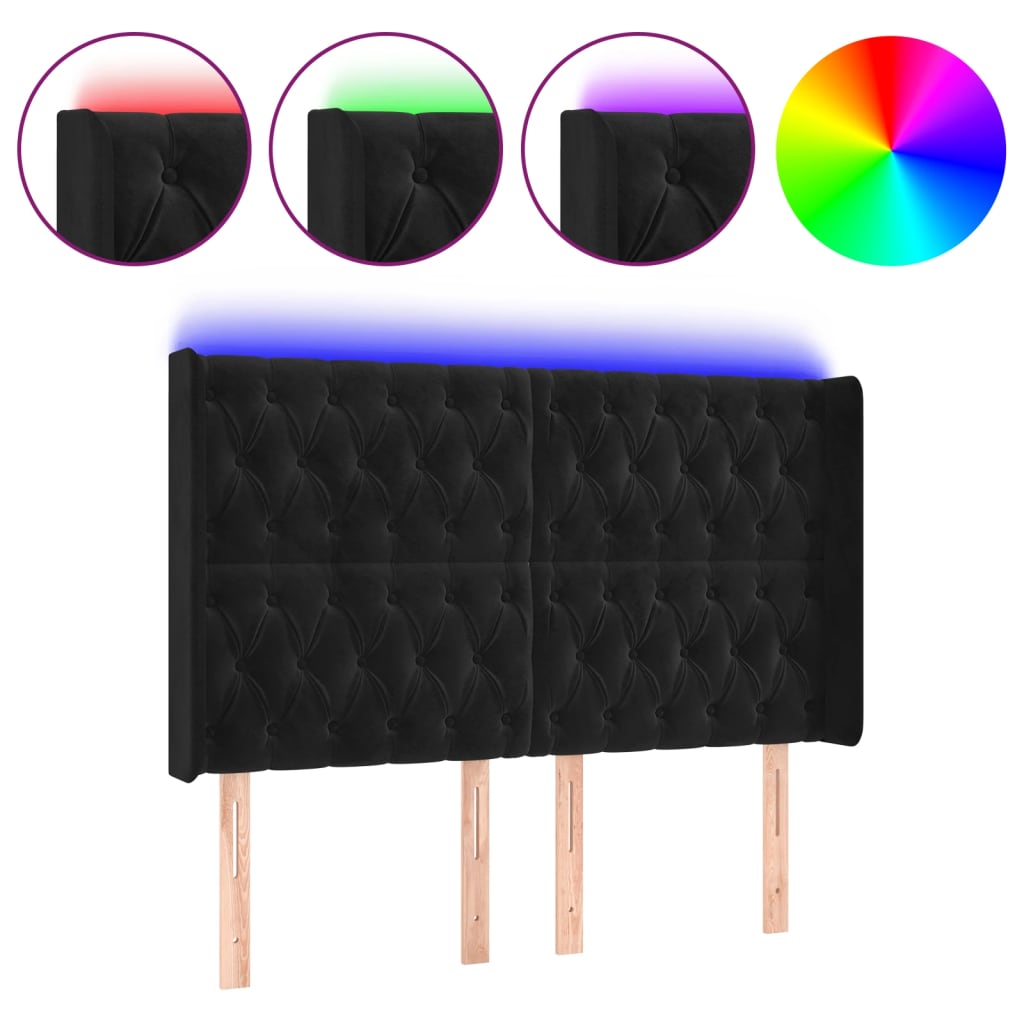 Cabecero Con Led 163 Negro