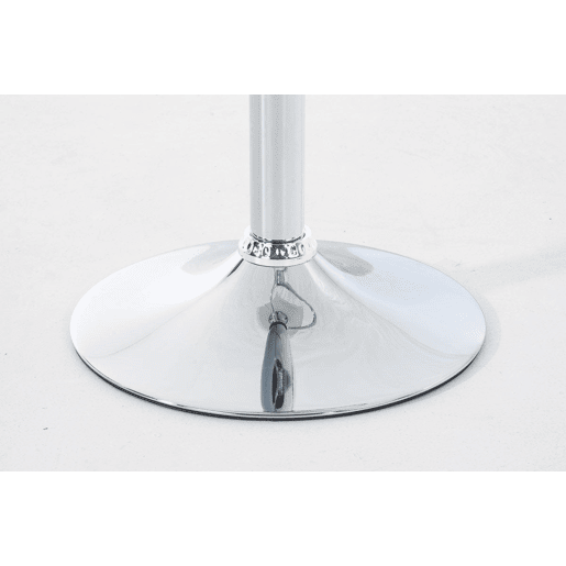 Conjunto de 2 banquetas de bar com apoio para os pés em plástico branco design moderno altura ajustável 10_0000816