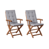 Beliani Cadeira de jardim MAUI PREMIUM