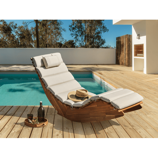 Beliani Cadeira loungerelax BRESCIA PREMIUM