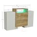 Aparador de mdf con 2 puertas y 3 cajones Aparador de mdf con 2 puertas y 3 cajones Natural/ Blanco