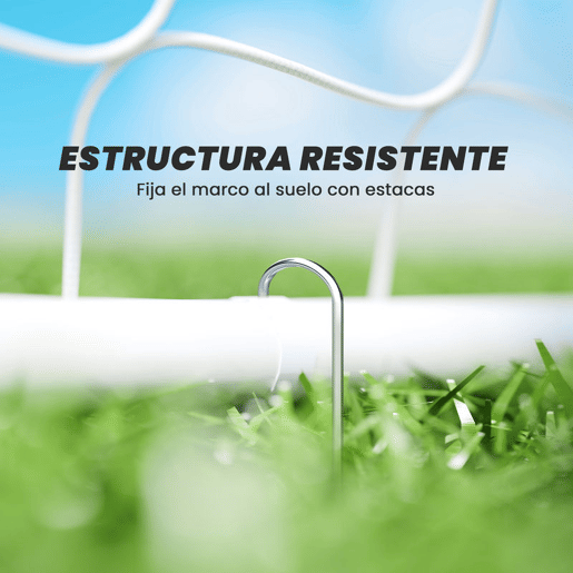 HOMCOM Baliza de Futebol Baliza de Futebol com Suporte de Metal e Rede para Treino e Diversão de Futebol no Jardim Ar Livre 186x62x123 cm Branco