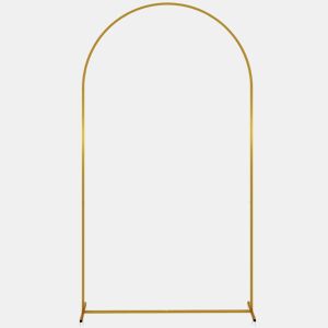 Outsunny Arco de Jardim de Metal para Rosas Arco de Casamento com Revestimento em Pó Resistente às Intempéries para Plantas Trepadoras para Decoração Patio 120x40x220 cm Dourado