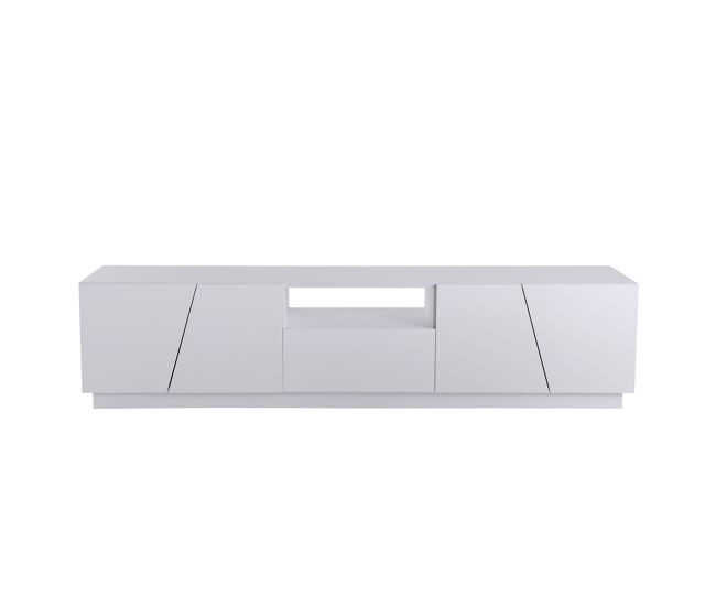 Mueble TV 170cm de mdf con 4 puertas y 1 cajón,blanco