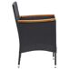 Juego muebles jardín 5 pzas con cojines ratán sintético Juego muebles jardín 5 pzas con cojines ratán sintético Negro