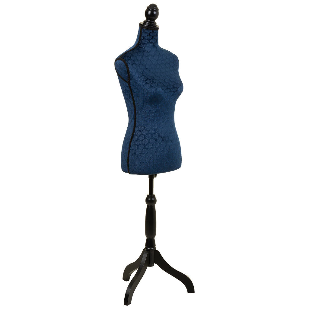 Maniquí de madera y espuma forrado de tela